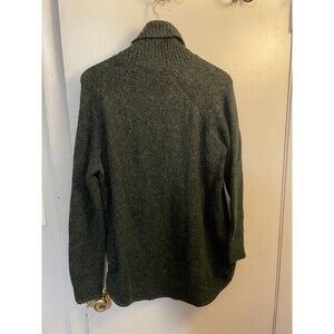 Michael Kors Womens L Turtleneck Sweater Pullover Long Sleeve Green - Chunky